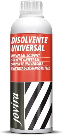JOVIRA PINTURAS Disolvente Universal. Diluyente de pintura, Esmaltes, Barnices, Antioxidantes. Limpieza de herramientas. (1 Litro) C-5