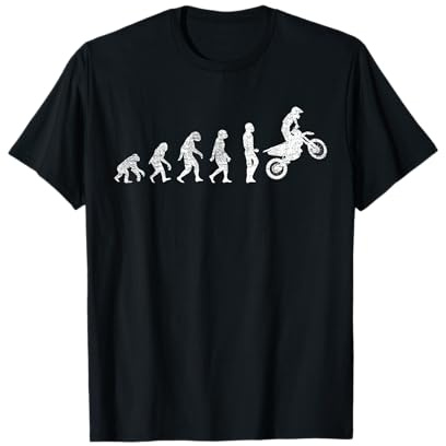 Motard Cadeau L'évolution du Motocross Vélo T-Shirt