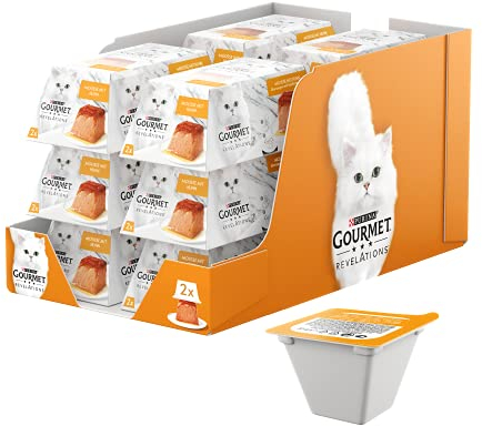 Gourmet Revelations Mousse, Katzenfutter nass, mit Huhn, 24er Pack (24 x 57 g)