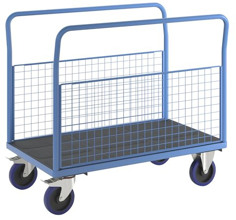 eurokraft pro | Plattformwagen mit Gitterwänden