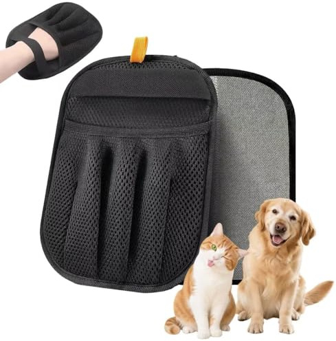 mirkir Pet Hair Removal Glove for Cats & Dogs Reusable Electrostatic Pet Hair Remover Glove for Clothing, Couch, Carpet, Furniture, Great Alternative to Pet Lint Roller