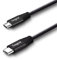 Fasgear USB C auf Micro-USB-Kabel [0,3 m] Mit Nylon geflochtenes Typ C auf Micro-USB-Kabel Kompatibel mit Galaxy S7 / S7, HTC One / 10 und mehr (Schwarz)