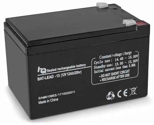 Skytronic - Batterie au Plomb Rechargeable pour Systèmes Audio Mobiles, Batterie de Remplacement - 12V 12Ah, Durée de Fonctionnement Longue