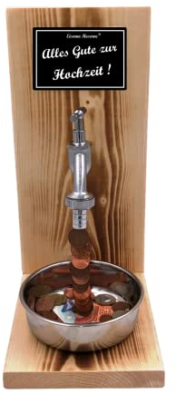 Geschenk zur Hochzeit - Eiserne Reserve Geldhahn Geldgeschenk Geschenk zur Hochzeit - originelle lustige Hochzeitsgeschenk - Geld Geschenke -s- Alles Gute zur Hochzeit