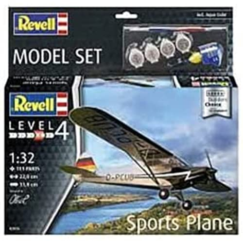 Revell 63835 Model Set Sports Plane Builder's Choice originalgetreuer Modellbausatz für Fortgeschrittene, mit Basis-Zubehör, unlackiert
