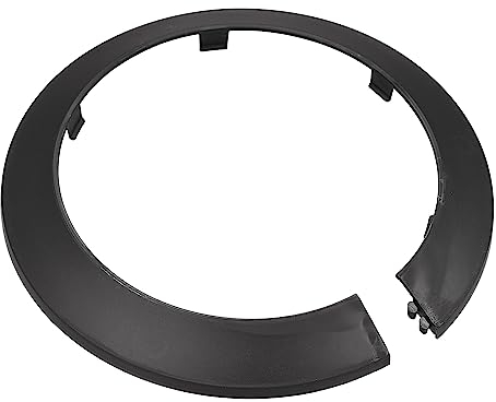 sourcing map Pipe Cover Decoration, 110mm PP Plastic Escutcheon Water Pipe Drain Line Cover Black 4pcs