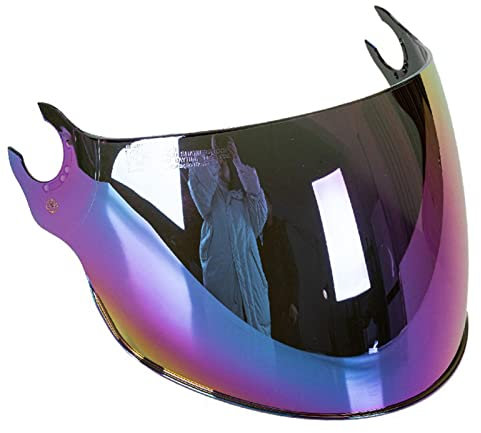Baoblaze Visiera per Casco Lente per Parabrezza Apribile AntiGraffio Adatto Solo per Il Modello Ls2 Of562, Proteggere Gli Occhi E Il Viso Luce, Vento, Sabbia - Colorato