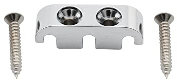 Musiclily Pro 25mm Laiton Guide Cordes Basse pour Basse électrique 5 Cordes, Chrome