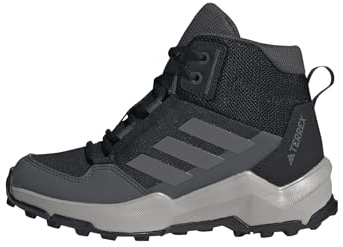adidas Unisex Kids Terrex Ax4R Mid Hiking Shoes, Core Black/Grey Four/Grey Six, 5 UK