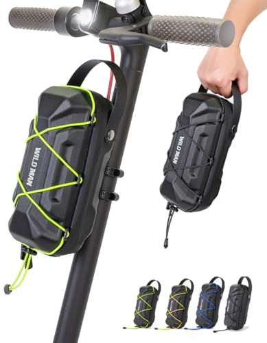 VERTAST Scooter Tasche Lenkertasche für Roller Fahrradtasche Lenker wasserdichte Fahrradkorb vorne Tasche Vordertasche für Elektroroller e-Bike Xiaomi Mijia M365 Sedway ES, Schwarz-2L