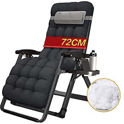 XIUKANGNB Tumbona Plegable Tumbona Silla Cero Plegable Silla de Playa Patas de Acero Cuadradas para Exteriores Extra Anchas 72 CM Terraza de Playa Jardín Camping (Col(3) Safehappy