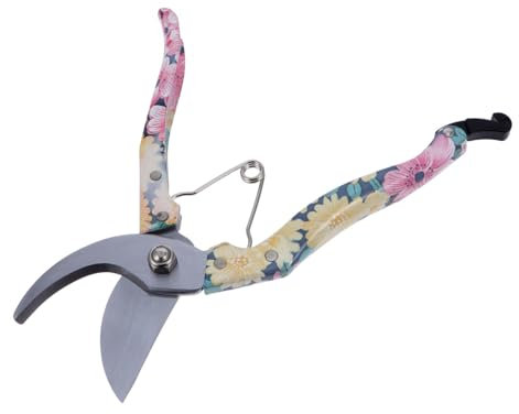 Levemolo Sécateurs Imprimés Cisailles à Bordures De Pelouse Ciseaux De Jardin Cisailles De Jardinage Ciseaux à Fleurs Cisailles à Tailler Appareil De Jardinage Outil Cliquet Acier Colorful