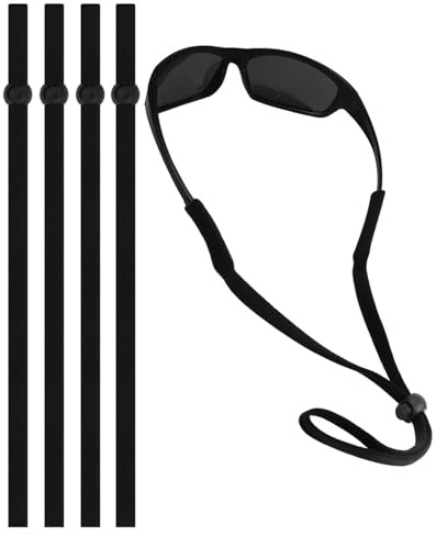 KGDUYC 5 Piezas Cordones para Gafas, Cuerda de Gafas Antideslizante, Ajustables para Gafas Deportivas, Cordones para Gafas de Sol y Gafas Deportivas, Cinta para Gafas para Niños Hombre Mujer