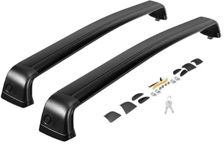 Barres Toit Railing Porte-Bagages Barre Transversale Toit Verrouillable pour Tesla pour Modèle pour Y 2020 2021 2022 2023 2024 Barres Toit en pour Bagages sur Le Toit Canoë Kayak Vélo