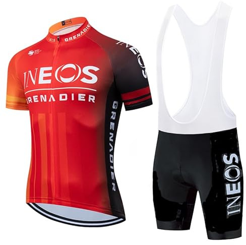 X-CQREG Cycling Jersey Bike Team Summer Bike Shirts Team Biking Clothing Bicycle Tights Short Sleeves Jerseys for Men (02,Large)
