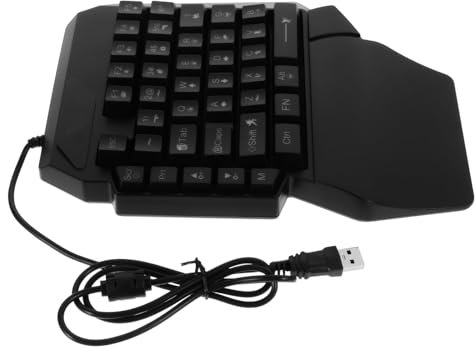 KOMBIUDA Tastiera Da Gioco Retroilluminata Tastiera Per Esport E Videogiochi Resistente E Duraturo