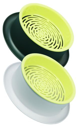 ERINGOGO 2pcs Hydroponic Cat Grass Planter Kit Easy Clean Catnip Germination Box with Durable Design for Successful Growth Lightweight Ventilated Cat Grass Growing Tray