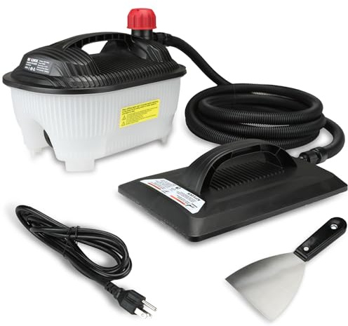 KITLUCK Wallpaper Steamer, 1500W Chemical Free Wallpaper Remover with 11.5 FT Cooling-Touch Hose, 1.2 Gallon Water Tank, Large Steam Plate, Steam Generator, Steam Cleaner for Wallpaper Removal