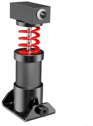 ZAMETTER Kit de pédale de frein de course professionnel R5 pour simulateur de course - Bloc d'amortissement en métal - Kit de mise à niveau - Installation à deux vis - Kit de pédale de frein de course