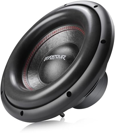 Seventour 12 1400W Max Power Dual 4 Ohm Car Subwoofer,Dual Voice Coil High-Strength Dual Magnets,Foam Surround for Vehicle Stereo Sound System (12 - Dual 4 Ohm)