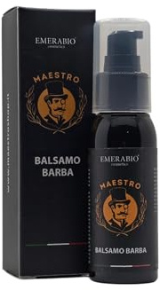 Balsamo Barba Uomo 60ml – Con Olio di Jojoba, Cocco e Aloe Vera – Ammorbidisce, Nutre, Disciplina e Profuma – Formula Senza Risciacquo