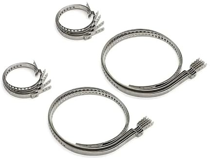 20 Pieces of Auto ATV Adjustable Axle CV Joint Boot Crimp Clamps with Pliers Tool - Crimp - Ear Type with Extension (as the picture3)
