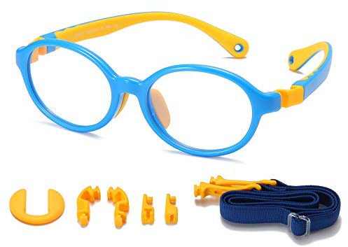 DUCO Blue Light Blocking Glasses for Kids Boys Girls Gaming Computer Glasses for Kids Age 5-10 K026
