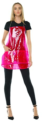 Colortrak Nothing to Hide Transparent Apron, Pinky Promise, 23 x 27.5