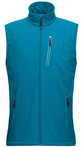 33,000ft Gilet Softshell Léger Pour Hommes Gilet de Course Imperméable et Coupe-vent Gilet Respirant Sans Manches Pour le Cyclisme, Course, Randonnée, Golf