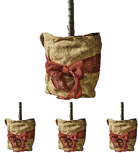 Windhager Jute Winterschutz Vliesmatte ÖKO, Thermovlies, Kälteschutz Pflanztopf, Frostschutz für Pflanzen, 300 g/m², 0,38 x 1,5m, 06554 (Packung mit 4)