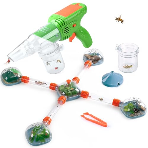PLAY Kit de Explorador para Niños, Set de Investigación de Bichos con Atrapa Insectos, Hábitat de Insectos, Taza de Observación y Pinzas, Aire Libre Aventura Juguetes para Niños de 3+ Años