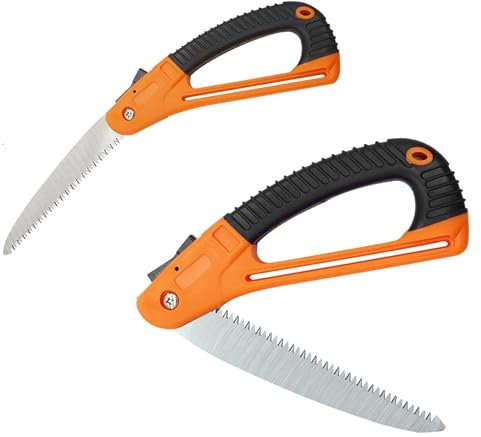 Sega da Potatura Pieghevole180mm. Sega con manico antiscivolo. Lama da 180mm Acciaio Inossidabile. Segaccio per Potatura Giardino Campeggio Seghetto, Sega Mano Professionale 9364273