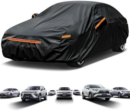 Telo Copriauto per Audi Q7 2007-2023 Adatto per Neve Ghiaccio Pioggia Luce Solare Raggi Ultravioletti Protezione Dalla Grandine Coperture Esterne Complete per Interni/Esterni