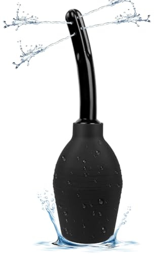 ACWOO Kit Clistere a Bulbo, 310ML Clistere Pera Silicone per Uomini Donne, Doccia Anale Sicuro Comodo, Riutilizzabile Peretta Rettale Adulti per Pulizia Anale Morbida e Vaginale