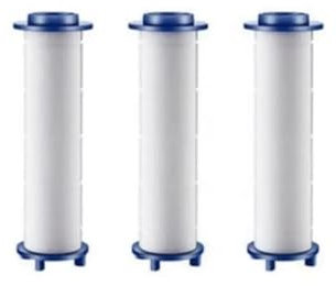 Soffione Doccia Anticalcare Soffione doccia grande a 3 modalità con filtro regolabile, pulsante di arresto, ugelli miscelatori per doccia ad alta pressione e risparmio idrico(3 pcs Filters)