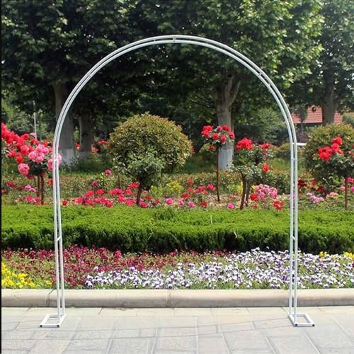 Arche de jardin élégante en métal pour mariage – Tonnelle robuste avec base idéale pour les roses grimpantes et les plantes, parfaite pour les entrées, les anniversaires, Noël et les terrasses.