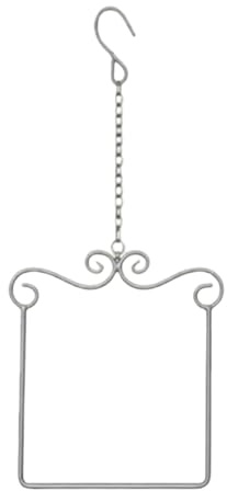 TTETTZ Hummingbird Columpio Decorativo para Aves Barra Colgante de Madera Cadena Suspendida Accesorio para Alimentadores Estructura Metálica Adecuada para de, Plata