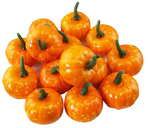 Venus valink Halloween Decorativo Ornamentale Squash Autunno Decorazioni Artificiale Zucche Finto Cucurbitacea per Cucina Casa Decorazione Halloween Giorno del Ringraziamento Piccolo Zucca Set - C