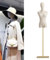 Jueraori Mannequin Couture Femme, Mannequin De Vitrine Torse Mannequins Buste pour Affichage Robe Vêtements, Manequin Reglable Hauteur 140-190cm