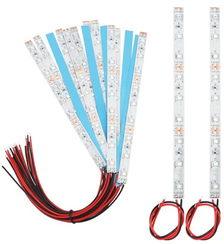 YIXISI 15 ST 150mm Förkopplad LED List, 2335 SMD LED Lampa, 12V - 18V LED List, Röd