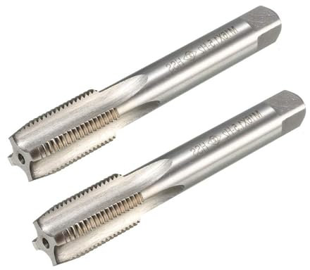 MACHSWON Maschi metrici M16 x 1,5 mm, per filettatrici e trapani elettrici, H2 in acciaio ad alta velocità con rivestimento Ti, filettatura destra, 2 pezzi