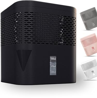 BonAura® Luftentfeuchter ohne Strom - Raumentfeuchter für Keller, Bad uvm. - 450g Luftenfeuchter Nachfüllpack inklusive - Entfeuchter und Luftentfeuchter Granulat im Set - Schutz vor Schimmel