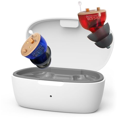 Rechargeable Sound Amplifier, For Watching TV and Listening to Music,In The Canal (ITC), 15 Hours of Use