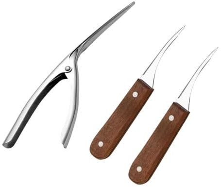Cabilock Garnelenreinigungsschneider Aus Edelstahl Garnelenreinigungswerkzeug Garnelenschnurentferner Für Küche Und Camping Praktisch Und Langlebig