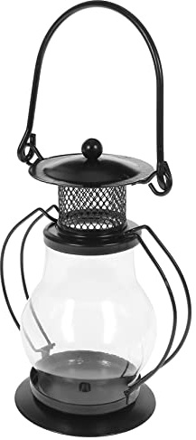 BIUDECO Lampe à Pétrole Rétro et Verre Lampe Vintage Décorative avec Abat Jour Coupe Vent Portable et Stable pour Intérieur et Extérieur