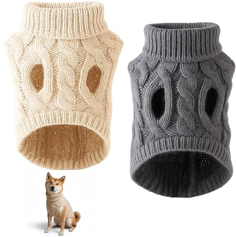 Small Dog Sweater, Dog Jumper, Knitted Dog Jumpers Small, Warm Dog Sweater for Dogs Pet Clothes, Clothing & Accessories for Dogs, Cats