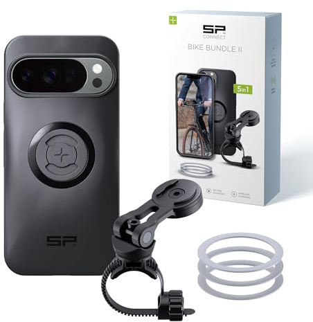 SP CONNECT Bike Bundle II | SPC+ | kompatibel med Google Pixel 10/10 Pro | Mobiltelefonhållare för cykelstyre | Mountainbike vägcykel mobiltelefonhållare