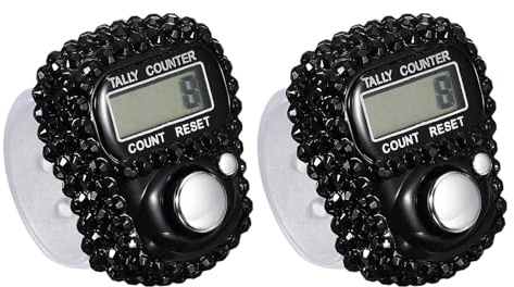 YELARXI Electronic Finger Tally Counter, Resettable Mini Lap Finger Counter-Fitting for (Golf/Cargo Counting/Lap Counting/Attendance)