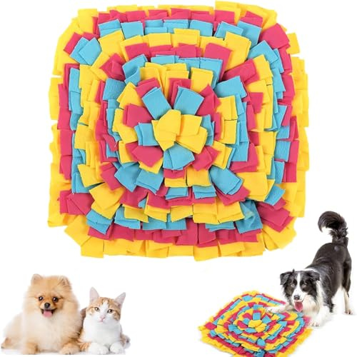 ToqoGeri Snuffle Mat for Dogs, Encourage Pets to Use Their Natural Foraging Skills and Slow Feed, Relieve Boredom, Interactive Dog Toys Suitable for Small Medium Large Dog