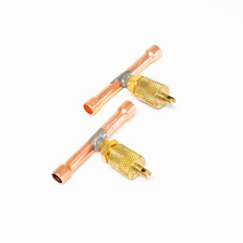 CD8414/2 C&D Copper Access Tee Valve 1/4 CD8414 Package of 2